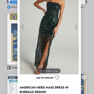 Showpo American Hero Maxi Dress in Emerald